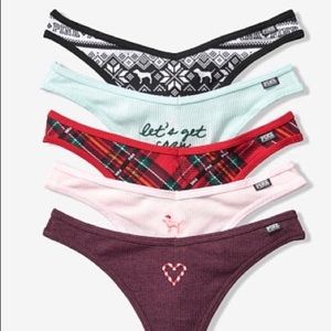 PINK Thongs (5 pairs)